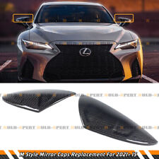 FOR 2021-24 LEXUS IS300 IS350 IS500 M TYPE CARBON FIBER MIRROR REPLACEMENT CAPS picture