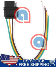 4-Way Flat 4 Pin 1 feet/12 in Trailer Light Wiring Harness Female Plug Connector picture
