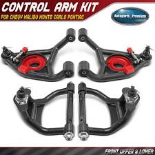 4x Front Upper & Lower Tubular Control Arm for Chevy Malibu Monte Carlo Pontiac picture