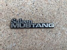 NEW NOS 1985 1986 1987 1988 1989 1990 FORD SALEEN MUSTANG DASHBOARD DASH EMBLEM picture