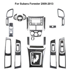 34Pcs For Subaru Forester 2009-2013 Carbon Fiber Full Interior Kit Cover Trim picture