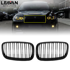 Glossy Black Front Kidney Grille For 2007-2013 BMW E70 E71 X5 X6 Dual Slats picture