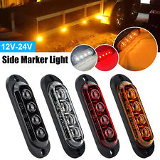 2-10PCS 4-LED Side Marker Clearance Lights Waterproof for Boat Trailer Truck RV picture