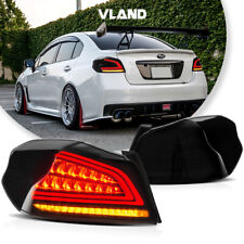 VLAND Smoked LED Tail Lights For 2015-2021 Subaru WRX/WRX STI W/Sequential picture