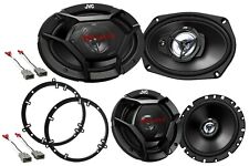 JVC Front & Rear Replacement Speakers Upgrade With Plug & Play Installation Kit picture