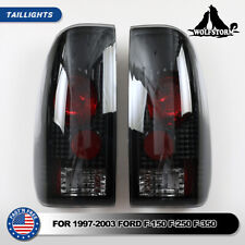 Tail Lights for 97-03 Ford F150/99-07 F250 F350 Super Duty Rear Lamp Black Smoke picture