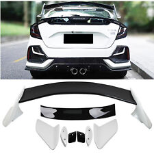 For 2016-2021 Honda Civic Hatchback Type-R Black & White Rear Trunk Spoiler Wing picture