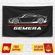 For Koenigsegg Gemera Supercar Car Enthusiast 3x5 ft Flag Gift Banner picture