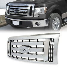 For 2009-2012 13 14 Ford F-150 F150 XLT Grille Grill Front Upper Bumper Chrome picture