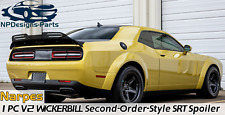 Narpes Design Spoiler W/ Gurney Flap V2 Wicker bill Fits Dodge Challenger 08-23 picture