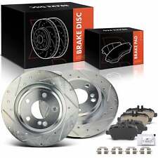 Rear Drilled Brake Rotors & Brake Pads for Mercedes-Benz CLA250 INFINITI QX30 picture