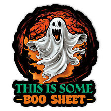 This Is Some Boo Sheet Funny Scary Ghost Horror Halloween Vinyl Sticker 5in picture