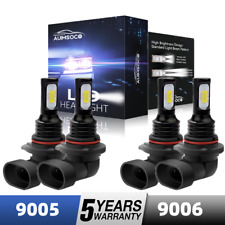 9005+9006 Combo LED Headlight Bulbs Kit High/Low Beam Super Bright 6000K White picture