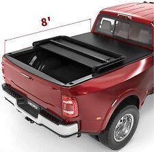 OEDRO 8ft 3-Fold Truck Bed Tonneau Cover for 2002-2023 Dodge Ram 1500 2500 3500 picture