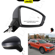 Right Passenger Side Turn Light Blind Spot Mirror For VW Tiguan Paintable 8pin picture