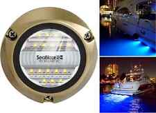 Lumitec SeaBlaze X2 Dual Color Blue/White Bronze LED Underwater Boat Light picture