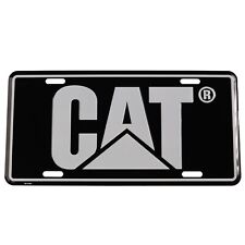 Caterpillar CAT Heavy Equipment 3D Embossed Black & Silver Metal License Plate picture