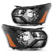 For 15-23 Ford Transit Headlight Assembly Black Driver&Passenger Side LH+RH picture