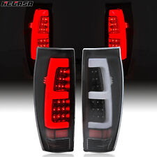 Black 2002-2006 For Chevy Avalanche 1500 2500 LED Tube Tail Lights Brake Lamps picture