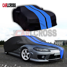 For NISSAN Silvia S15 Blue Satin Indoor Scratch Car Cover Dustproof Protect picture