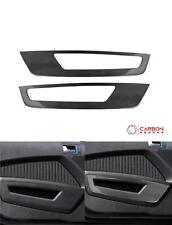 [2pcs] Real Carbon Fiber Front Door Panel Trim Overlay For Ford Mustang 2010-201 picture