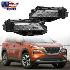 For 2021-2023 Nissan Rogue SL|SV Headlight Chrome Factory LED Headlamp Set Pair picture