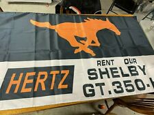 HERTZ RENT OUR 1966 MUSTANG GT350H GT-350 H SHOWROOM DEALERSHIP STYLE BANNER picture