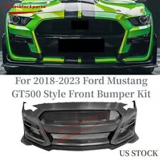 Front Bumper Cover Kits W/Grille For 2018-2023 Ford Mustang GT500 Style Perfect picture