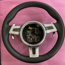 OEM Genuine Porsche Sport Design Black Leather Steering Wheel picture