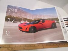 Tesla Roadster and Roadster Sport sales brochure Stored for Years Condition picture