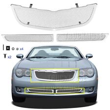 For 2004-08 Chrysler Crossfire Stainless Steel Chrome Mesh Grille Grill Insert picture