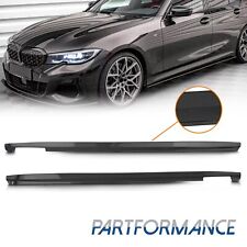 Side Skirts Extension Lip For 2019-2023 BMW G20 G28 3 Series M Sport Carbon Look picture