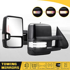 Tow Mirrors LED Switchback Power Heated for 2003-2007 Chevy Silverado GMC Sierra picture