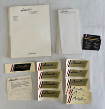 LOT RARE VTG AVANTI MOTOR CAR CORP 1967 OWNERS ASSOCIATION STATIONARY & DECALS picture