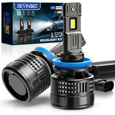 BEVINSEE V55 H11 H16 LED Headlight Bulbs High Low Beam Canbus Error Free 28000LM picture