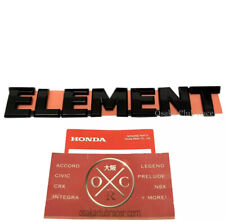New OEM 2007-08 Honda Element SC Rear Emblem Black Badge Genuine JDM USDM 03-11 picture