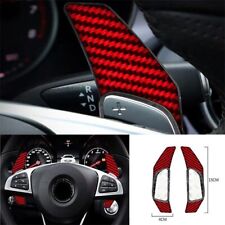 Steering Wheel Shift Paddles 2016-2019 Fit For Benz GLE GLS Red Carbon Fiber 2pc picture
