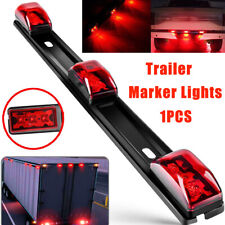 Red LED Stainless Rear Clearance ID Marker Light Bar Truck Trailer Tail Lights picture