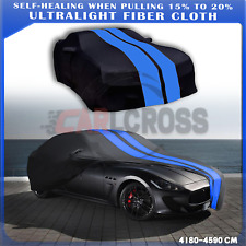 For Maserati COUPE Satin Stretch Indoor Car Cover Dustproof Black/BLUE picture