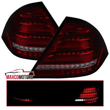 Red/Smoke Tail Lights Fits 2001-2004 Mercedes-Benz W203 C-Class LED Sequential picture