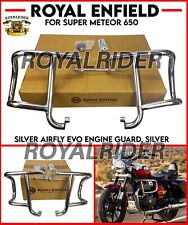 Fits Royal Enfield Super Meteor 650 ''AIRFLY EVO ENGINE GUARD'' SILVER picture