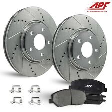 Front Zinc Drill/Slot Brake Rotors + Ceramic Pads for Acura RDX 2013-2018 picture