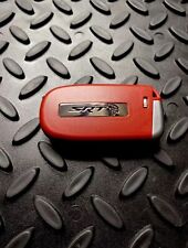 DODGE STYLE SRT RED HELLCAT KEY FOB 5 BUTTON WITH CHROME LOGO picture