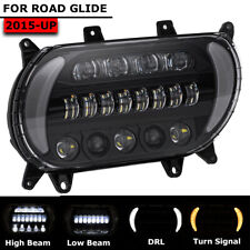 Plug&Play For Harley Road Glide 2015-2024 LED Headlight DRL with High/Low Beam picture