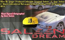 RARE AUTOGRAPHED SALEEN YELLOW & BLK S LOGO HAT NOS FRM 94 S351 MUSTANG FORD SVT picture