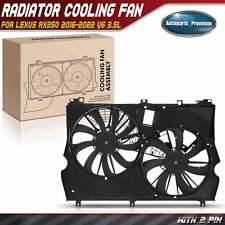 Dual Engine Radiator Cooling Fan w/ Shroud Assembly for Lexus RX350 16-22 3.5L picture