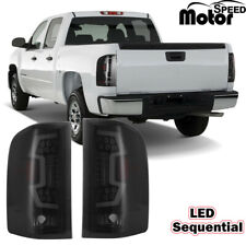 Sequential LED Tail Lights For 07-13 Chevy Silverado 1500 2500 HD 3500 HD PAIR picture
