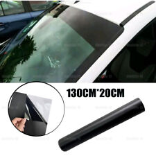 1pcs Matte Black Car Front Windshield Window Visor Sun Strip Vinyl Decal Sticker picture