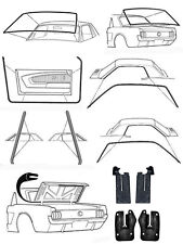 New 1967 - 1968 Ford MUSTANG Deluxe Weatherstrip Seal Kit Windshield Roof Doors picture