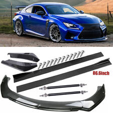 Carbon Fiber Front Bumper Lip/Side Skirt/Strut Rods For Lexus RC350 RC F-Sport picture